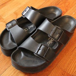 Birkenstock Papillio Arizona Black Platform Sandal